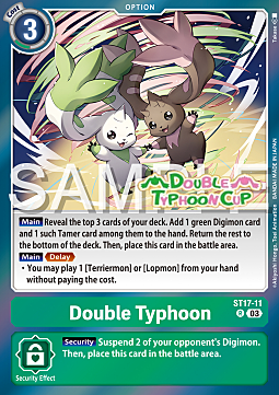 Double Typhoon Card Front