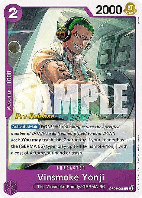 Vinsmoke Yonji Card Front