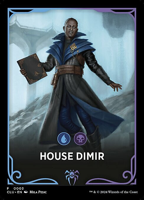 Ravnica: Clue Edition Front Card: House Dimir Frente