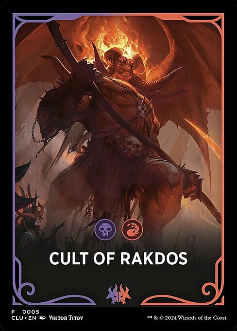 Ravnica: Clue Edition Front Card: Cult of Rakdos Frente