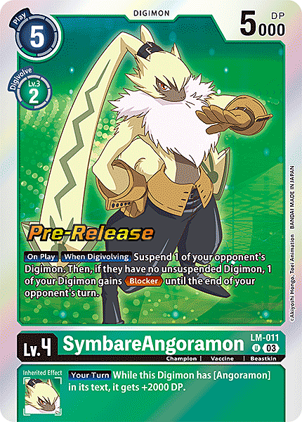 SymbareAngoramon Card Front