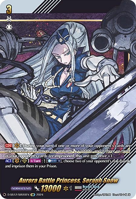 Aurora Battle Princess, Seraph Snow [D Format] Card Front