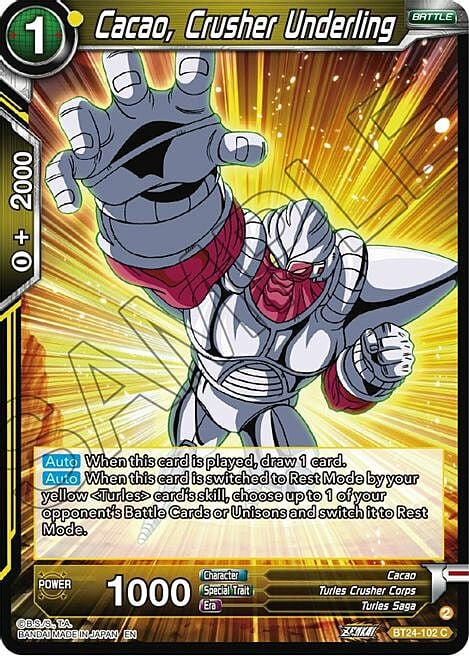 Cacao, Crusher Underling Card Front