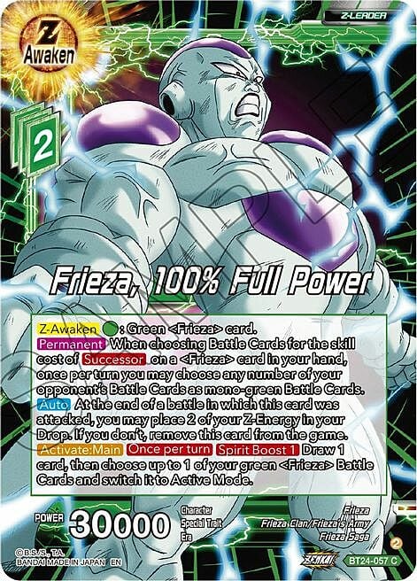 Frieza, 100% Full Power Frente