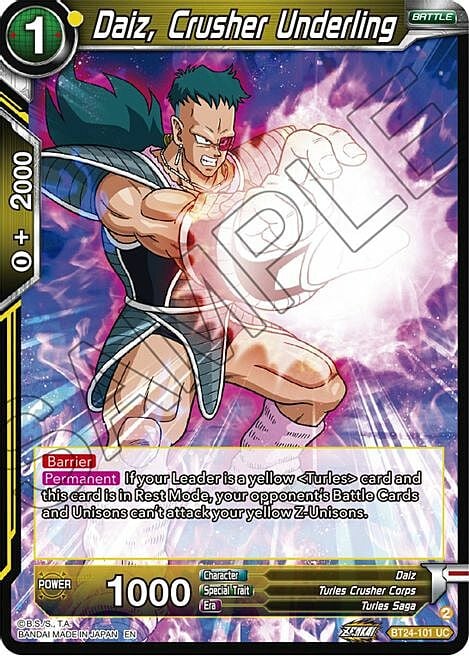 Daiz, Crusher Underling Card Front