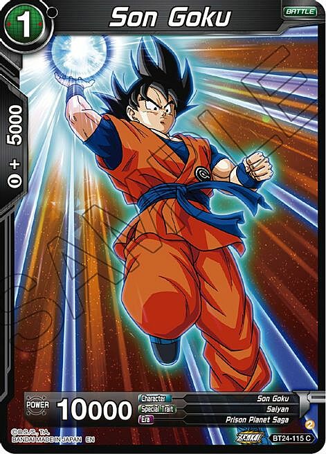 Son Goku Card Front