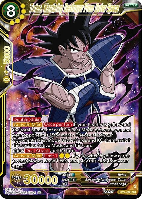 Turles, Wandering Destroyer From Outer Space Card Front