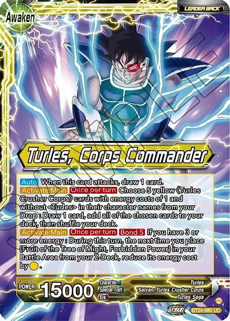 Turles // Turles, Corps Commander Frente