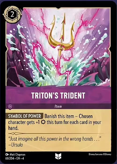 Triton's Trident Card Front