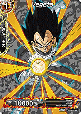 Vegeta Card Front