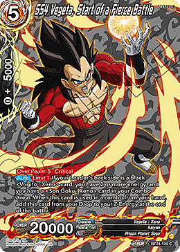 SS4 Vegeta, Start of a Fierce Battle Card Front