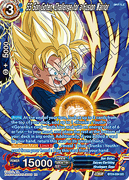 SS Son Goten, Challenge for a Fusion Warrior Card Front