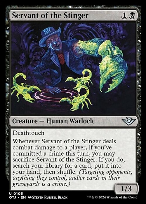 Servant of the Stinger Card Front