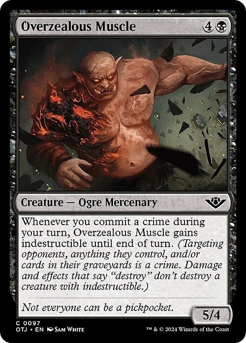 Overzealous Muscle Card Front