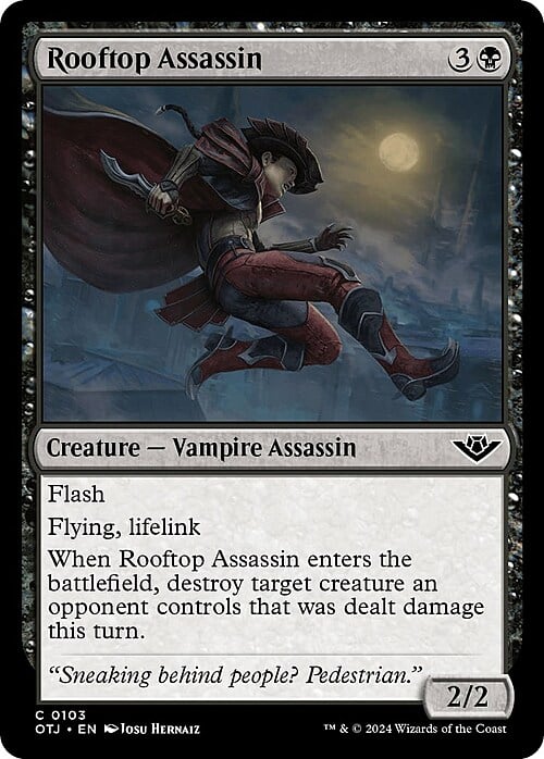 Assassina sui Tetti Card Front