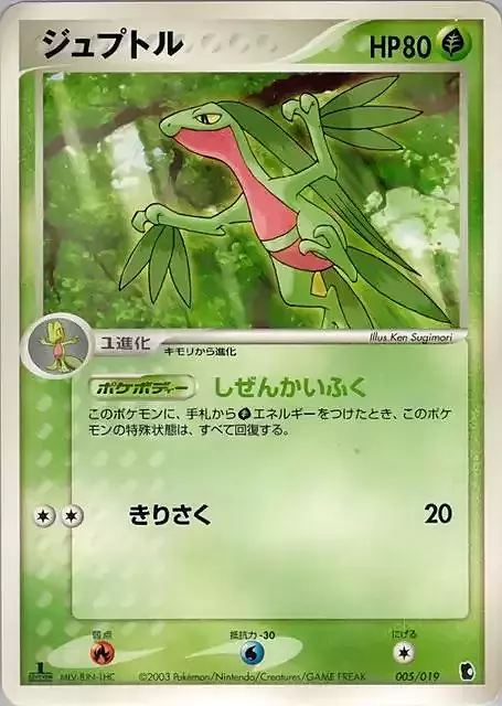 Grovyle Card Front