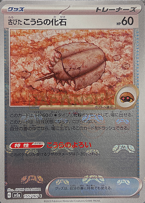 Old Dome Fossil Card Front