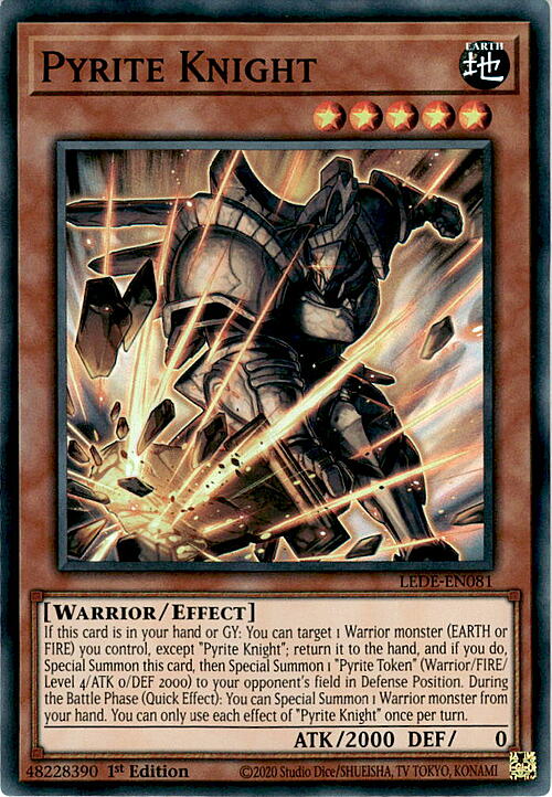 Pyrite Knight Card Front