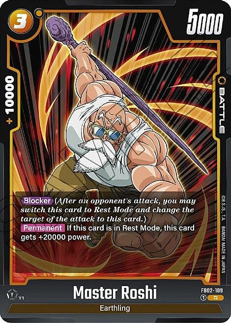 Master Roshi Card Front