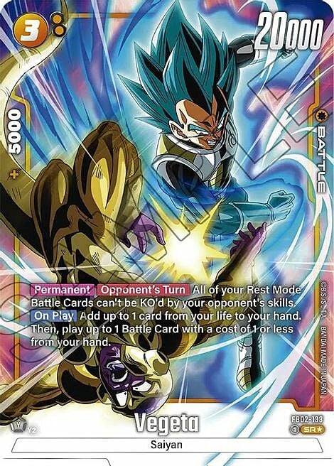 Vegeta Card Front