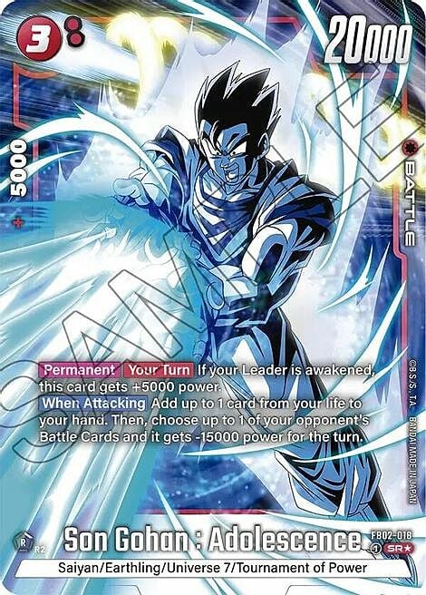 Son Goten Card Front