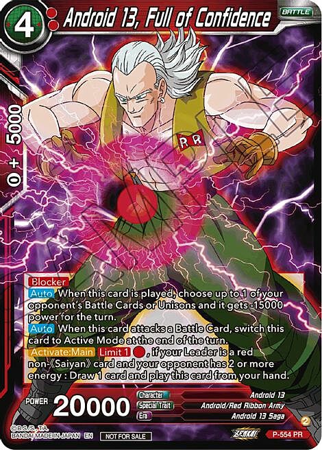 Android 13, Full of Confidence Card Front