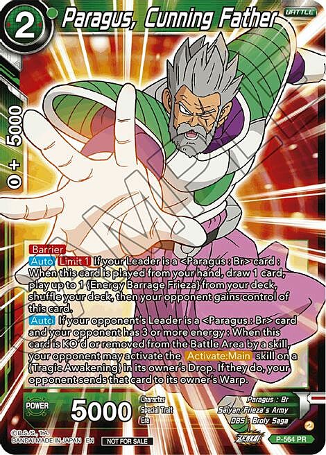 Paragus, Cunning Father Card Front