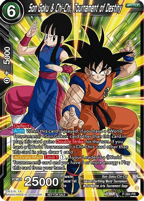 Son Goku & Chi-Chi, Tournament of Destiny Card Front