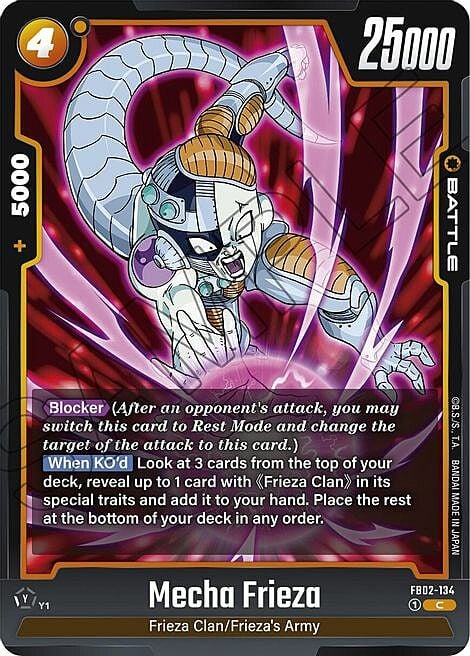 Mecha Frieza Card Front