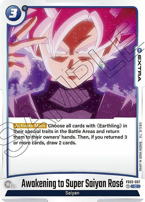 Awakening to Super Saiyan Rosé Card Front