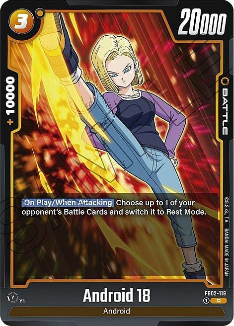 Android 18 Card Front