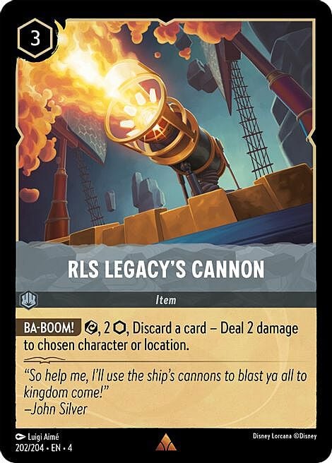 RLS Legacy's Cannon Card Front