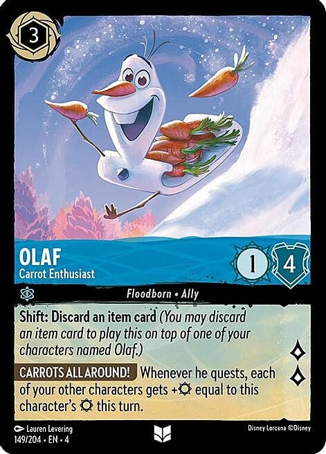 Olaf - Carrot Enthusiast Card Front