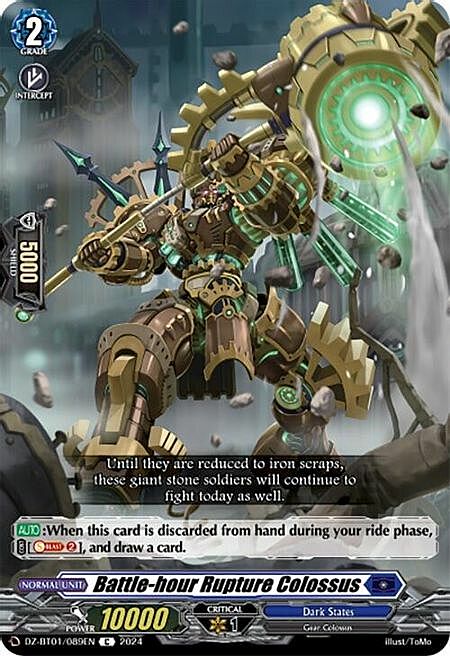 Battle-hour Rupture Colossus Card Front