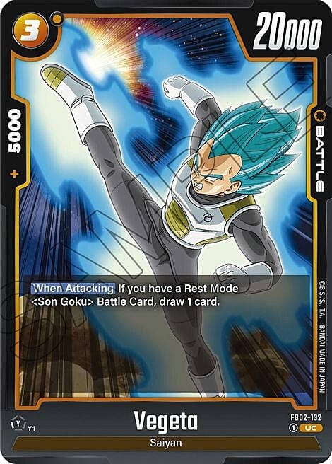 Vegeta Card Front