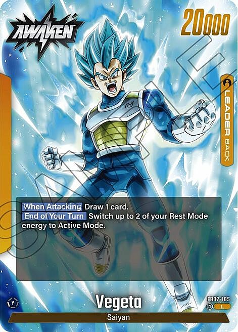 Vegeta Card Front