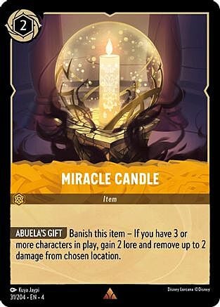 Miracle Candle Card Front