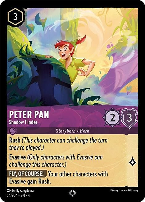 Peter Pan - Shadow Finder Card Front