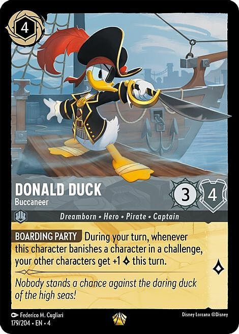 Donald Duck - Buccaneer Card Front