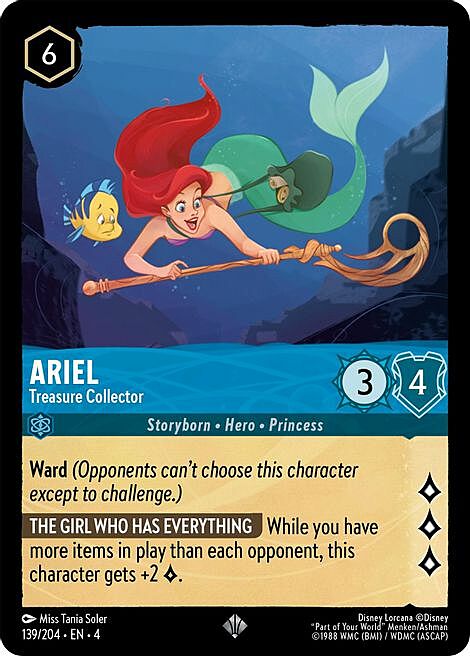 Ariel - Collezionista di Tesori Card Front