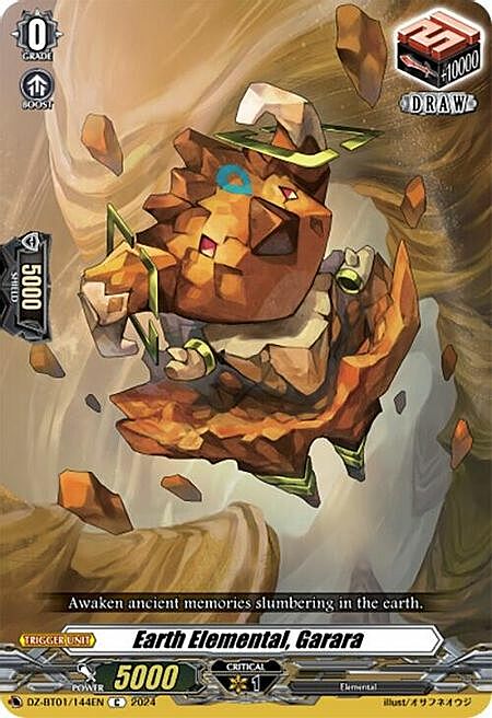 Earth Elemental, Garara Card Front