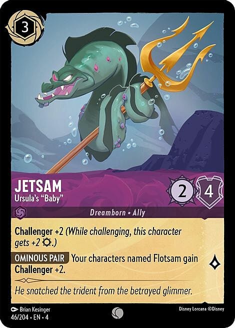 Jetsam - Ursula's "Baby" Card Front