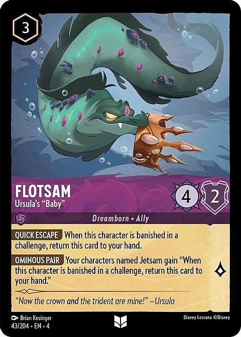 Flotsam - Ursula's "Baby" Card Front