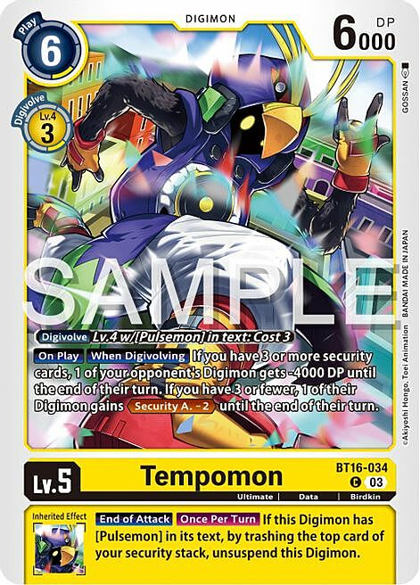 Tempomon Card Front