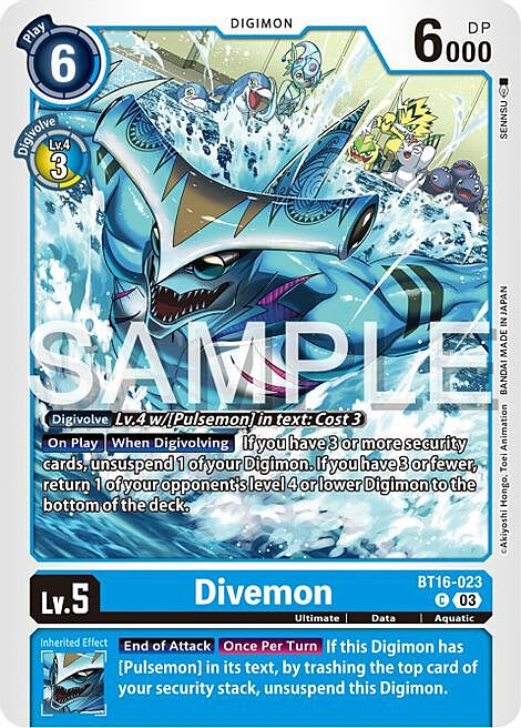 Divemon Card Front