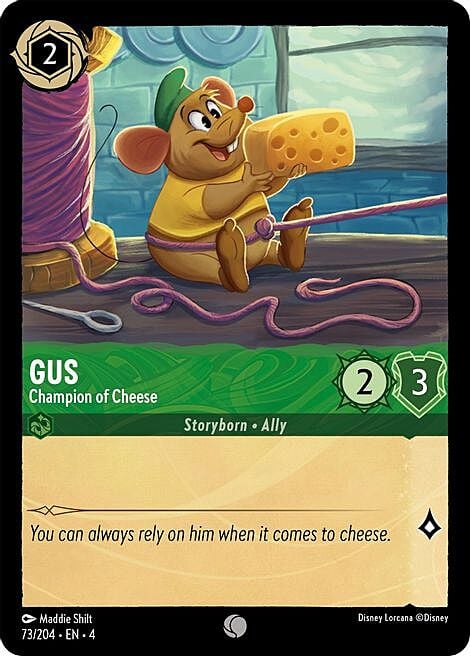 Gus - Champion of Cheese Card Front