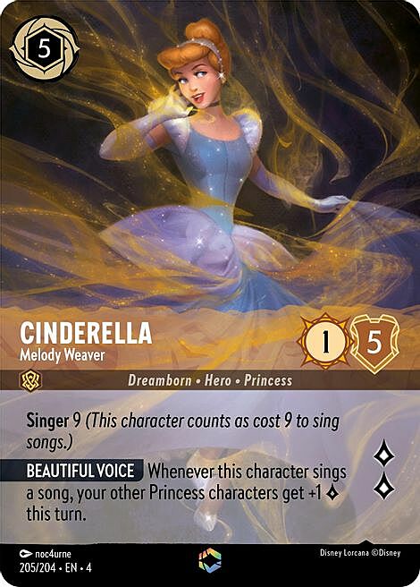 Cenerentola - Tessitrice di Melodie Card Front