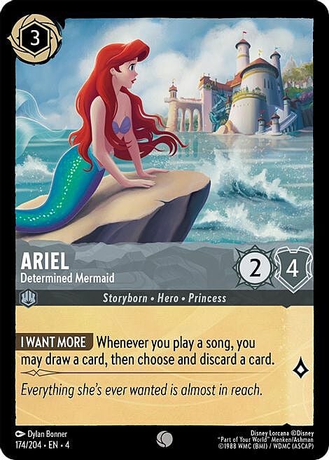 Ariel - Sirena Determinata Card Front