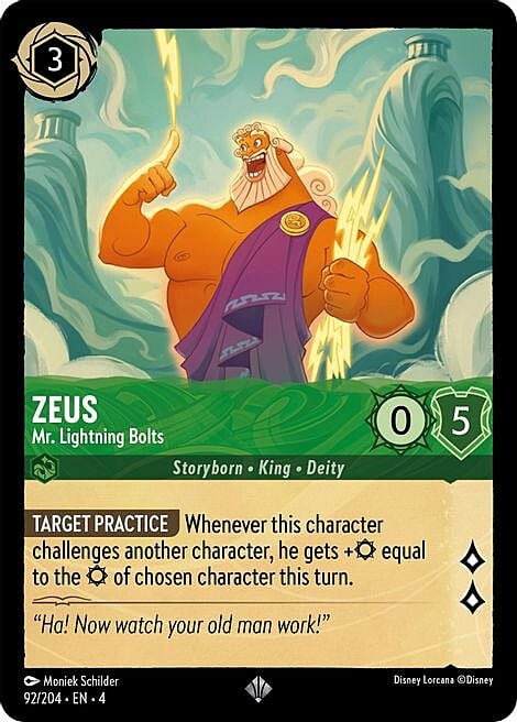 Zeus - Mister Fulmini e Saette Card Front