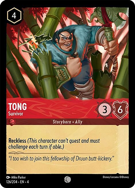 Tong - Sopravvissuto Card Front